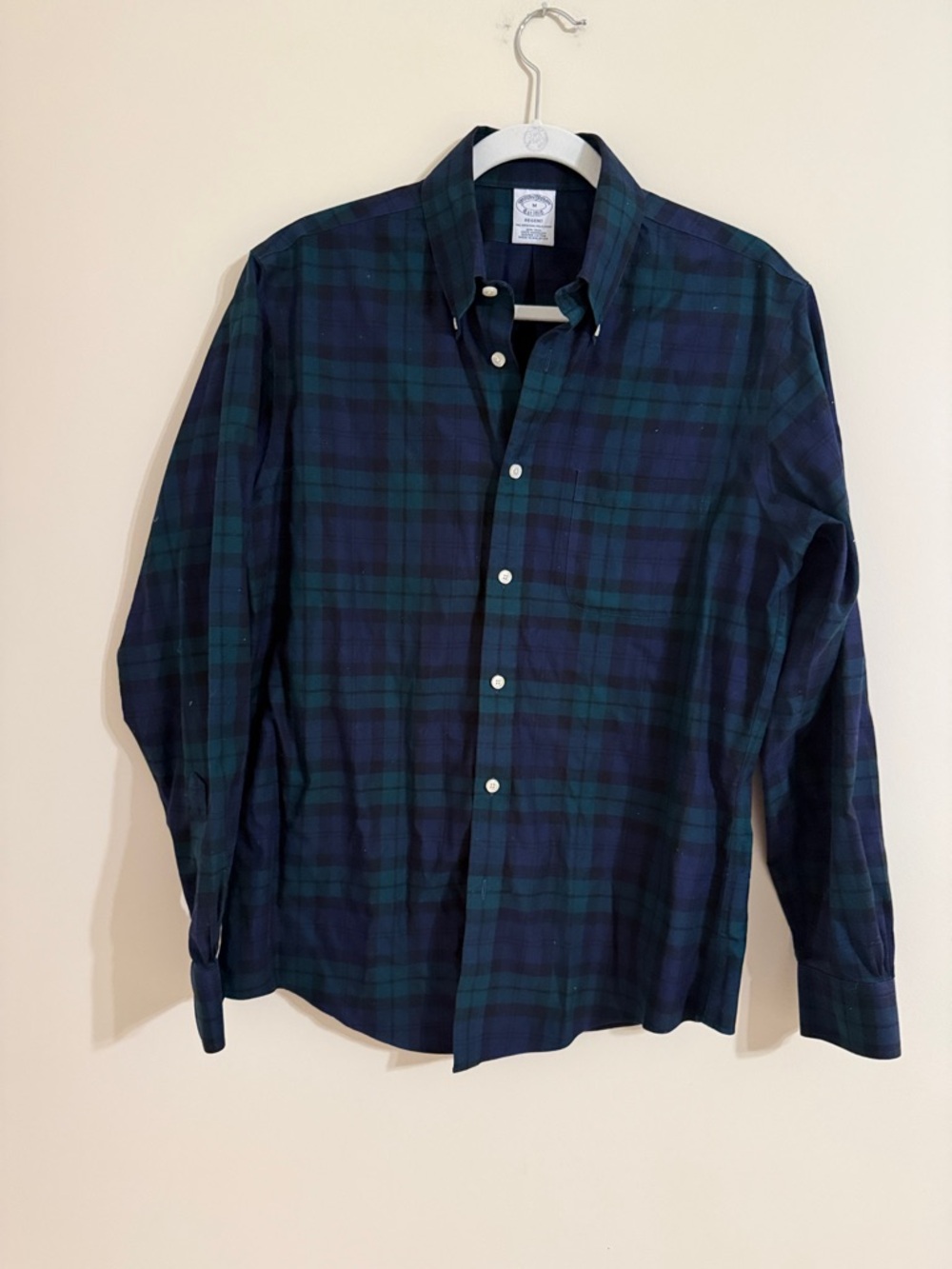 Brooks Brothers Regent Plaid Button Down Shirt SZ MED